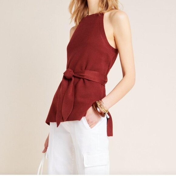 Anthropologie Annette Belted Knit Tank - Picture 1 of 5